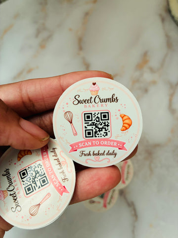 Custom QR Code Stickers | Branded Business Stickers