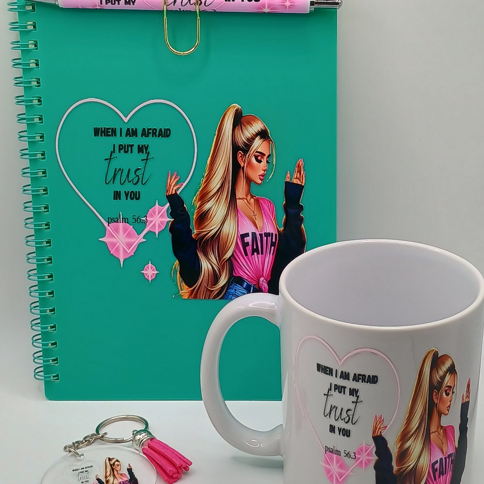 5 Piece White Women Of Faith Prayer Set