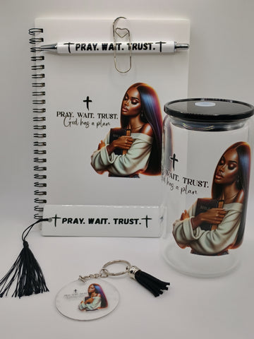 **Exclusive Black & White** 5 Piece Black Women of Faith Prayer Set
