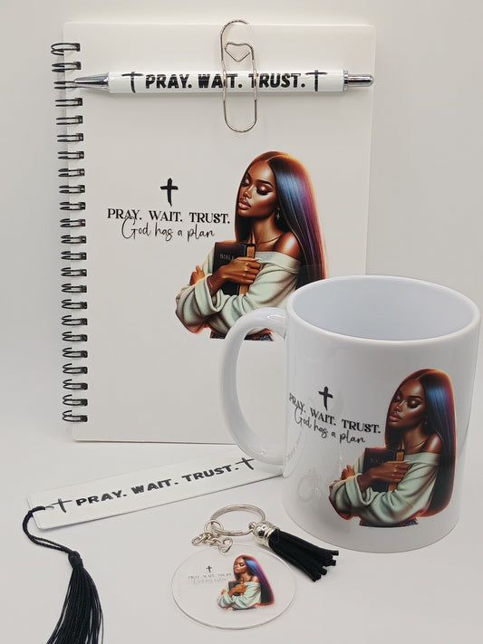 **Exclusive Black & White** 5 Piece Black Women of Faith Prayer Set