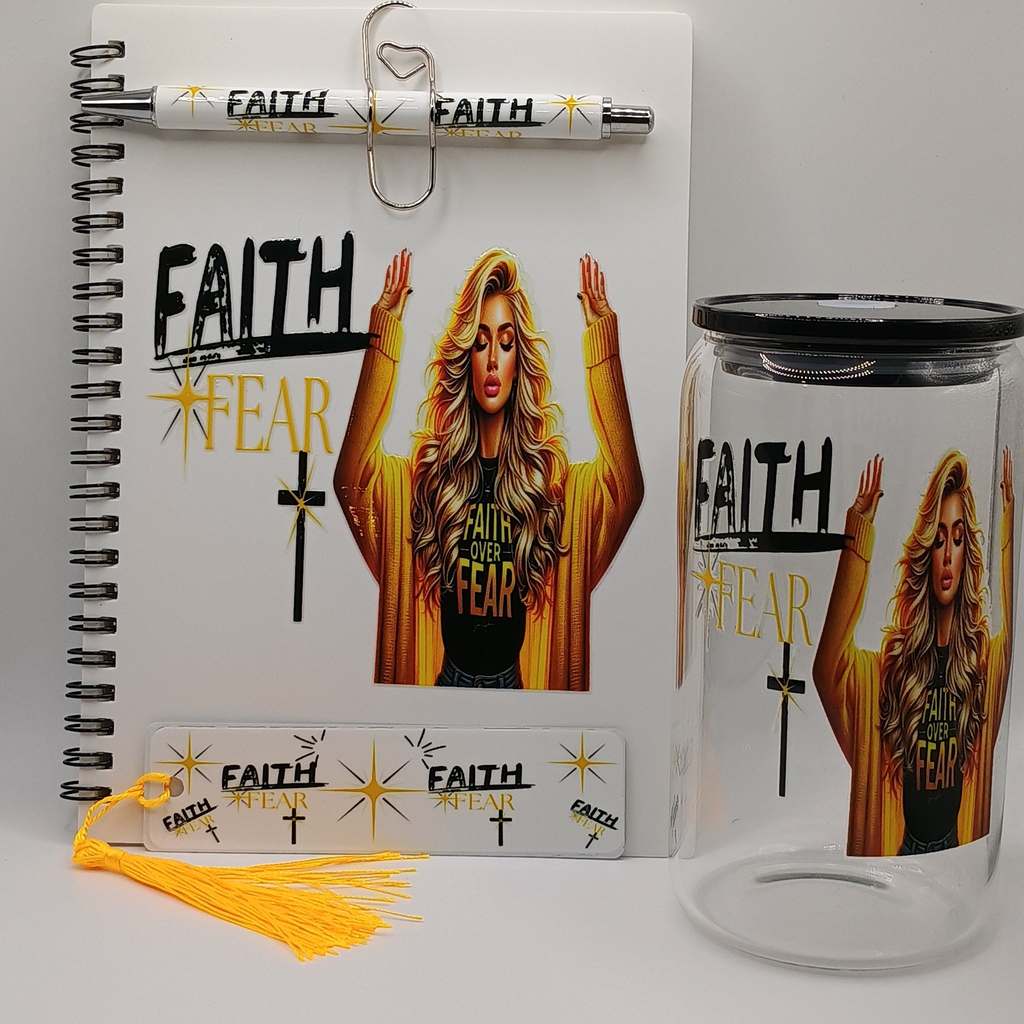 5 Piece White Women Of Faith Prayer Set
