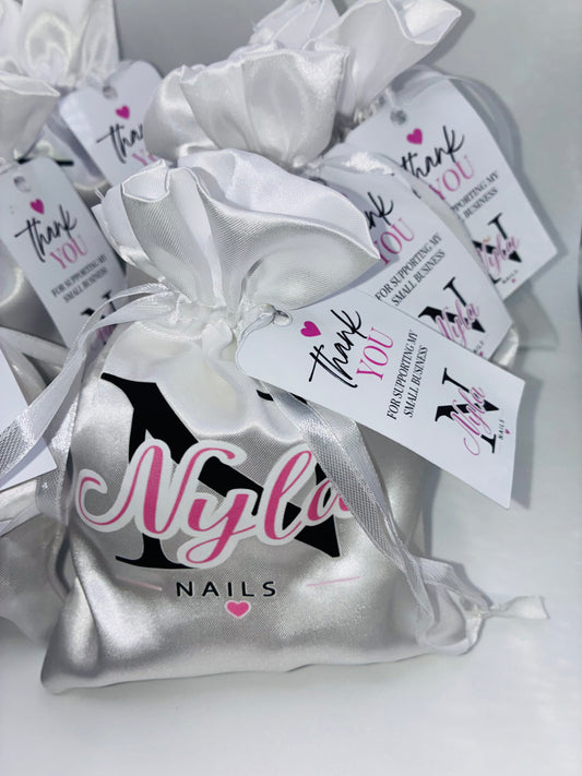 Custom Satin Drawstring Bags