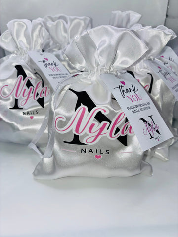 Custom Satin Drawstring Bags