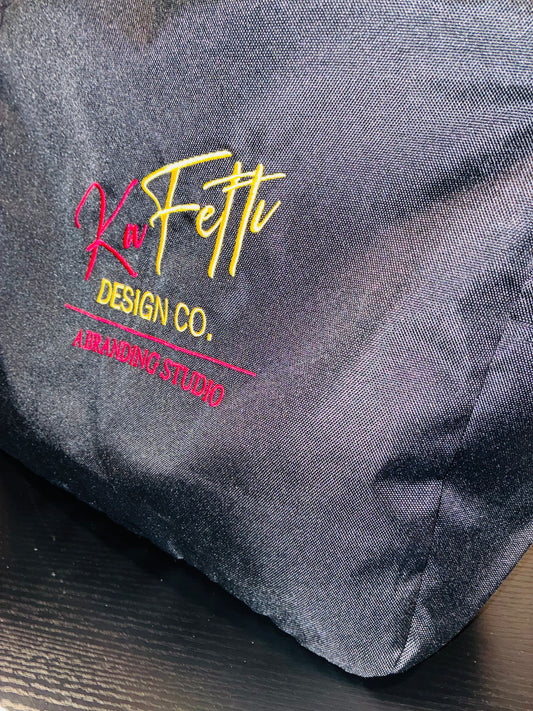 Custom Embroidered Business Tote Bag