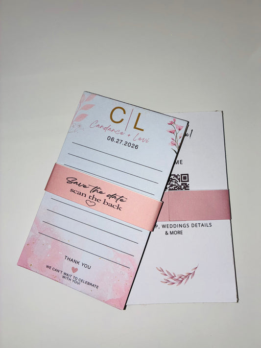 Wedding Save the Date Notepad