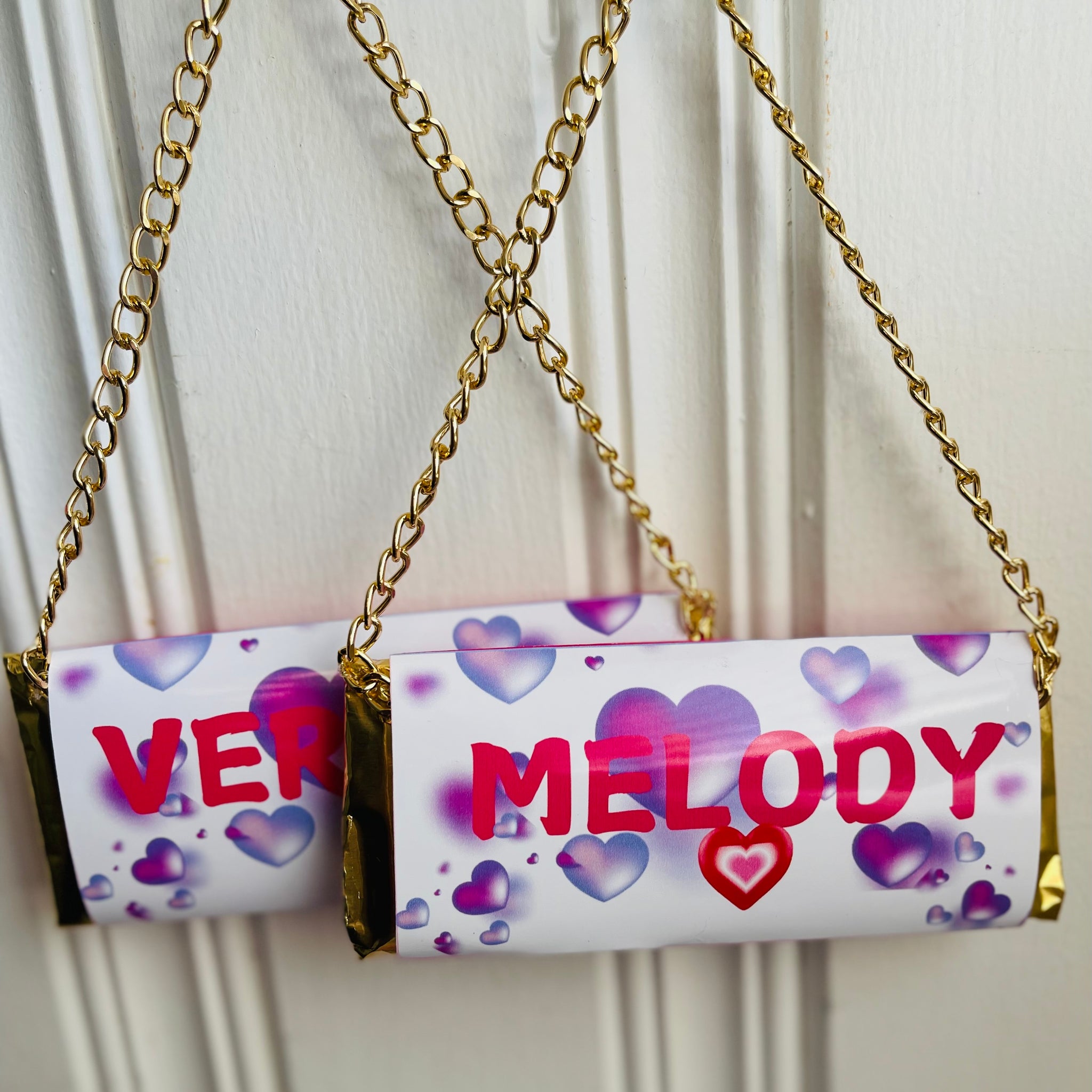 HERSHEY PURSES FOIL CHAIN $50/8 PURSES