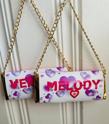 HERSHEY PURSES FOIL CHAIN $50/8 PURSES
