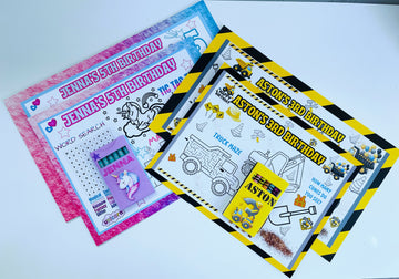 ACTIVITY SHEETS AND CRAYONS $65/10 SETS