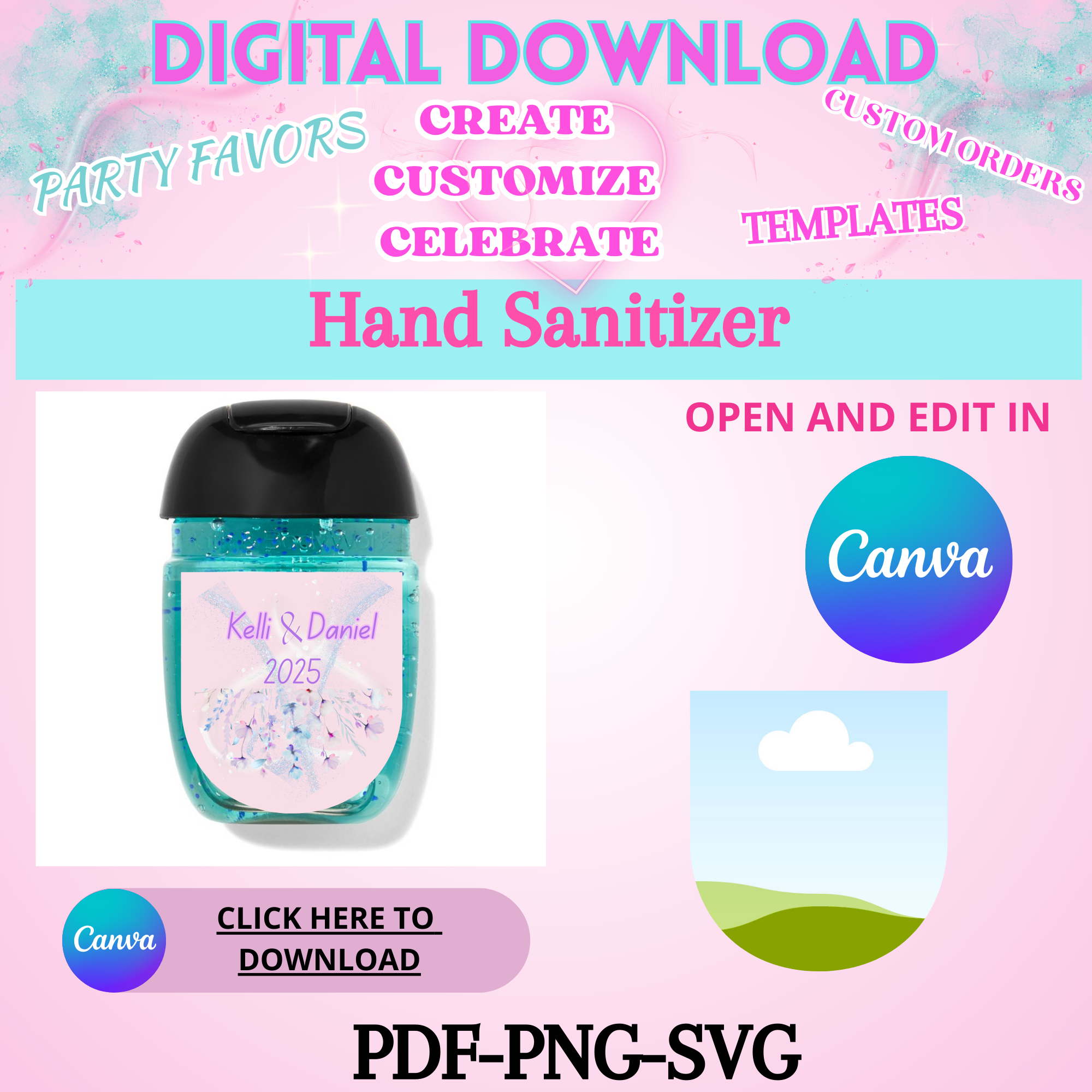 HAND SANITIZER TEMPLATE